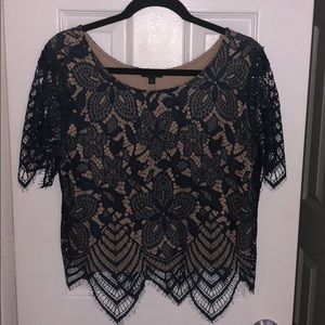 🆕 Express Lace Short Sleeve Top
